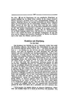 Tradition und Erziehung
