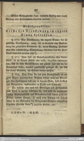 Rechtsgrundsätze, welche den Dienstzwang im engern Sinne betreffen
