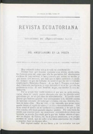 Noviembre de 1892 - Número XLVII