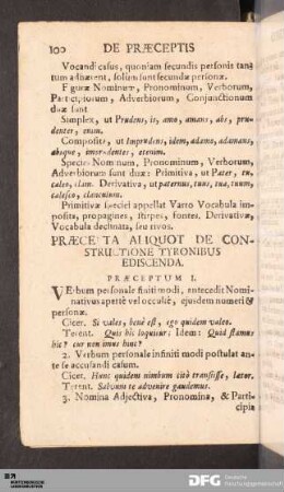 De Praeceptis Constructionis.