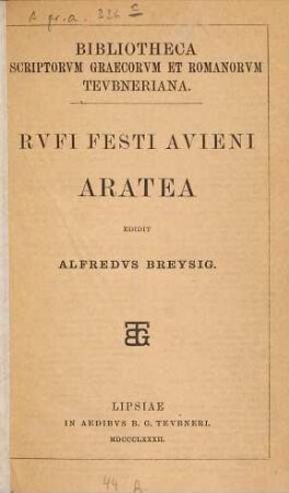 Rufi Festi Avieni Aratea