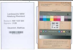 Entnazifizierung Matthias Geuenich , geb. 08.06.1885 (Werkmeister)