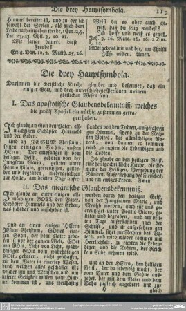 Die drey Hauptsymbola