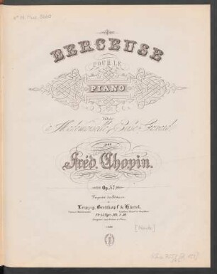 Berceuse pour le piano op. 57