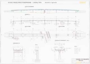 Brücken über die Zäsuren in der Landschaft schlagen. Gestaltung des Eingangsbereichs zum Erholungspark Arkenberge, Berlin-Pankow Schinkelwettbewerb 1999: Ansichten, Schnitte 1:200, 1:50