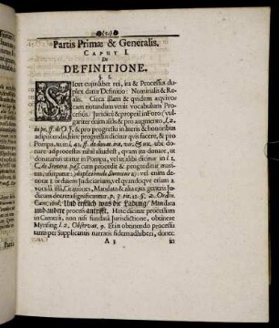 Caput I. De Definitione.