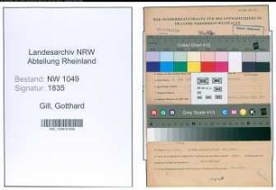 Entnazifizierung Gotthard Gill , geb. 04.05.1908 (Polizist)