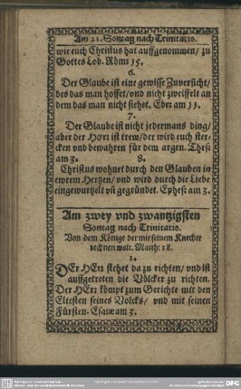 Am zwey und zwantzigsten Sontag nach Trinitatis