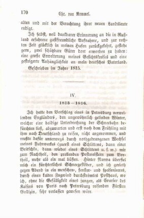IV. 1815 - 1816.