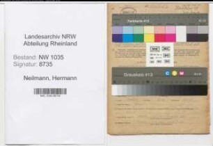 Entnazifizierung Hermann Neilmann , geb. 21.06.1921 (Steiger)