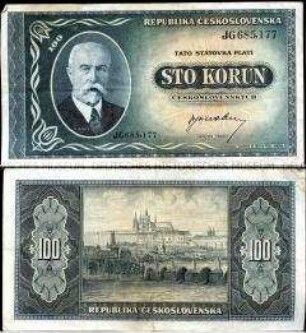 Tschechoslowakei, 100 Korun