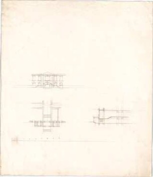 Voit, August von; Gebäude - Ansicht; Treppenanlage (Grundriss, Schnitt)