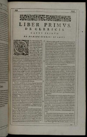 Liber Primus, De Clericis.