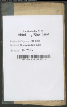 Das Bordellwesen überhaupt: Heilung der mit der Lustseuche behafteten Huren und Errichtung einer syphilitischen Heilanstalt im Arresthaus zu Köln.