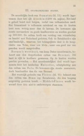III. Onafhankelijke staten