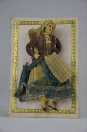 Genrefigur "Frau mit Tragekorb"