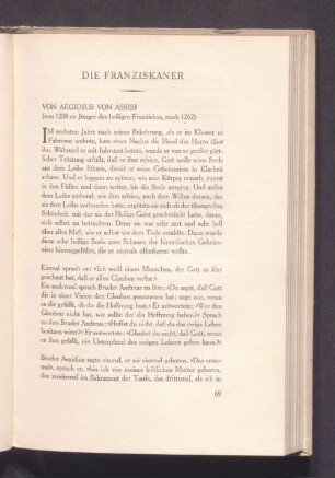 Die Franziskaner