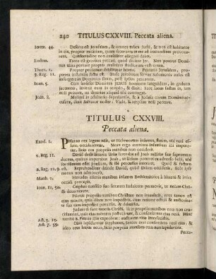 240-255, Titulus CXXVIII. - CXXXVII.