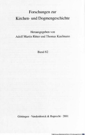 Die dogmengeschichtlichen Konzeptionen Adolf von Harnacks und Reinhold Seebergs