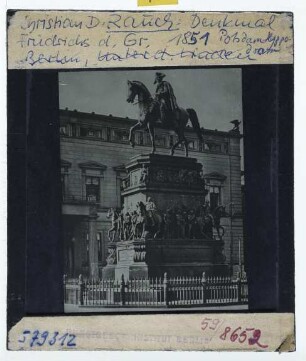 Berlin, Rauch, Reiterstandbild Friedrichs des Großen
