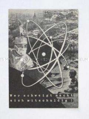 Illustrierte Propagandaschrift mit dem Wortlaut der Entschließung eines Ärztekongresses zur Ächtung von Atomwaffen, mit Liste der Unterzeichner