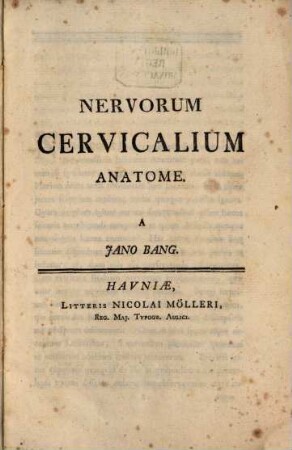 Nervorum cervicalium anatome