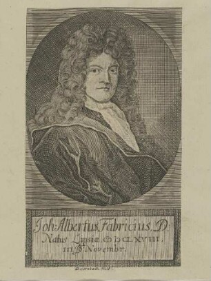 Bildnis des Joh. Albertus Fabricius