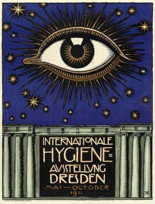 Plakat für die Internationale Hygiene-Ausstellung Dresden 1911
