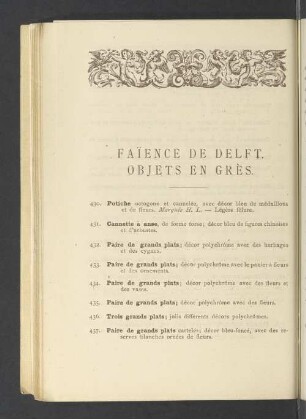 Faïence de delft. Objets en Grès