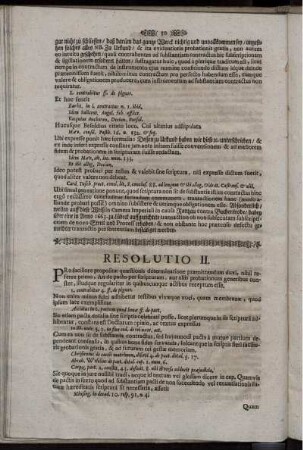 Resolutio II