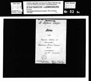 Bühl, Karl (*17.01.1890 +23.01.1964); Kammervirtuose; ausgesch.: 1947
