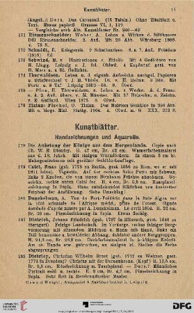 Kunstblätter (Nr. 177 - 281)