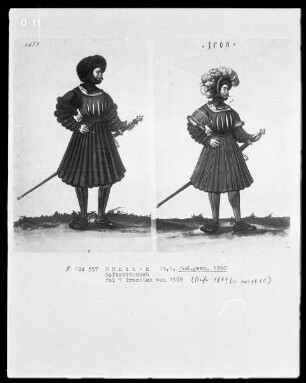 Hofkostümbuch der Herzoge Wilhelm 4. und Albert 5. von Bayern. Ritter in den Hoftrachten von 1509-1564 — Tracht von 1509