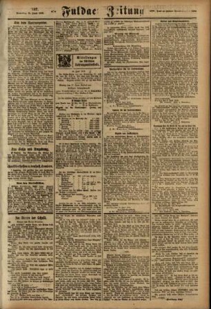 Zweite Ausgabe vom Samstag, den 15. Juni 1918.