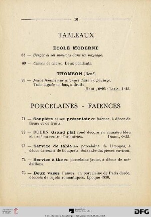 Tableaux (Nr. 68-70)