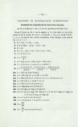 QUESTIONS DE MATHÉMATIQUES ÉLÈMENTAIRES.
