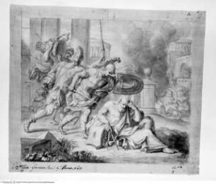 Concorso Accademico 1683, Seconda Classe: Soldaten töten Archimedes, quarto premio