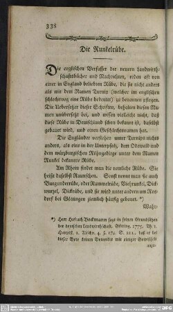 Die Runkelrübe