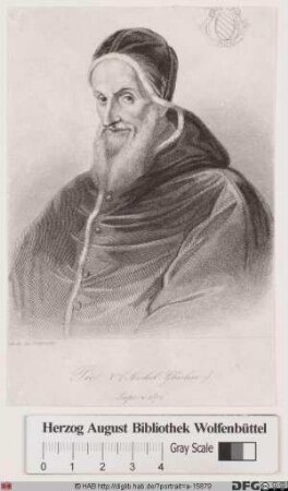 Bildnis Papst Pius V. (Antonio Michele Ghislieri) (reg. 7. 1. 1566 - 1. 5. 1572)