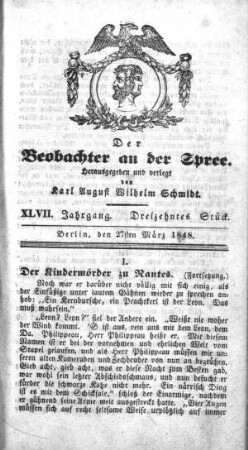 13. Stueck, 27. Maerz 1848