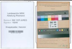 Entnazifizierung Heinrich Knappkoetter , geb. 21.10.1902 (Krim.Polizist)