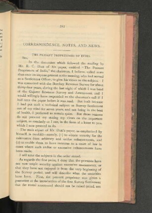 Correspondence, Notes, and News.
