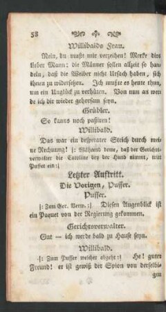 Letzter Auftritt. Die Vorigen, Puffer