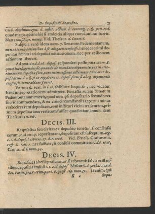 Decis III.