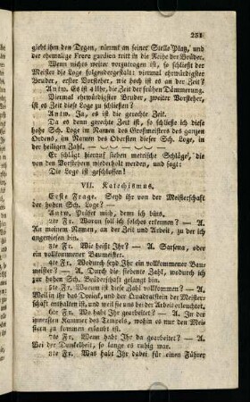 231-233, VII) Katechismus.