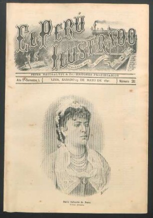 [Retrato de] María Baluarte de Pérez : Artista peruana.