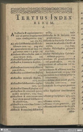 Tertius Index Rerum