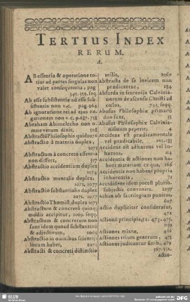 Tertius Index Rerum