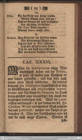 Cap. XXXVI. [Von Inscriptionibus]