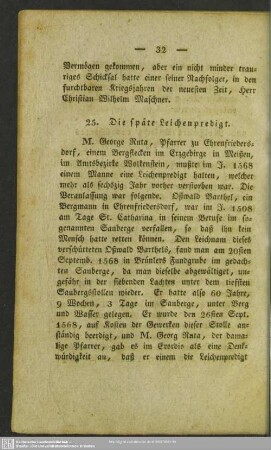 25. Die späte Leichenpredigt